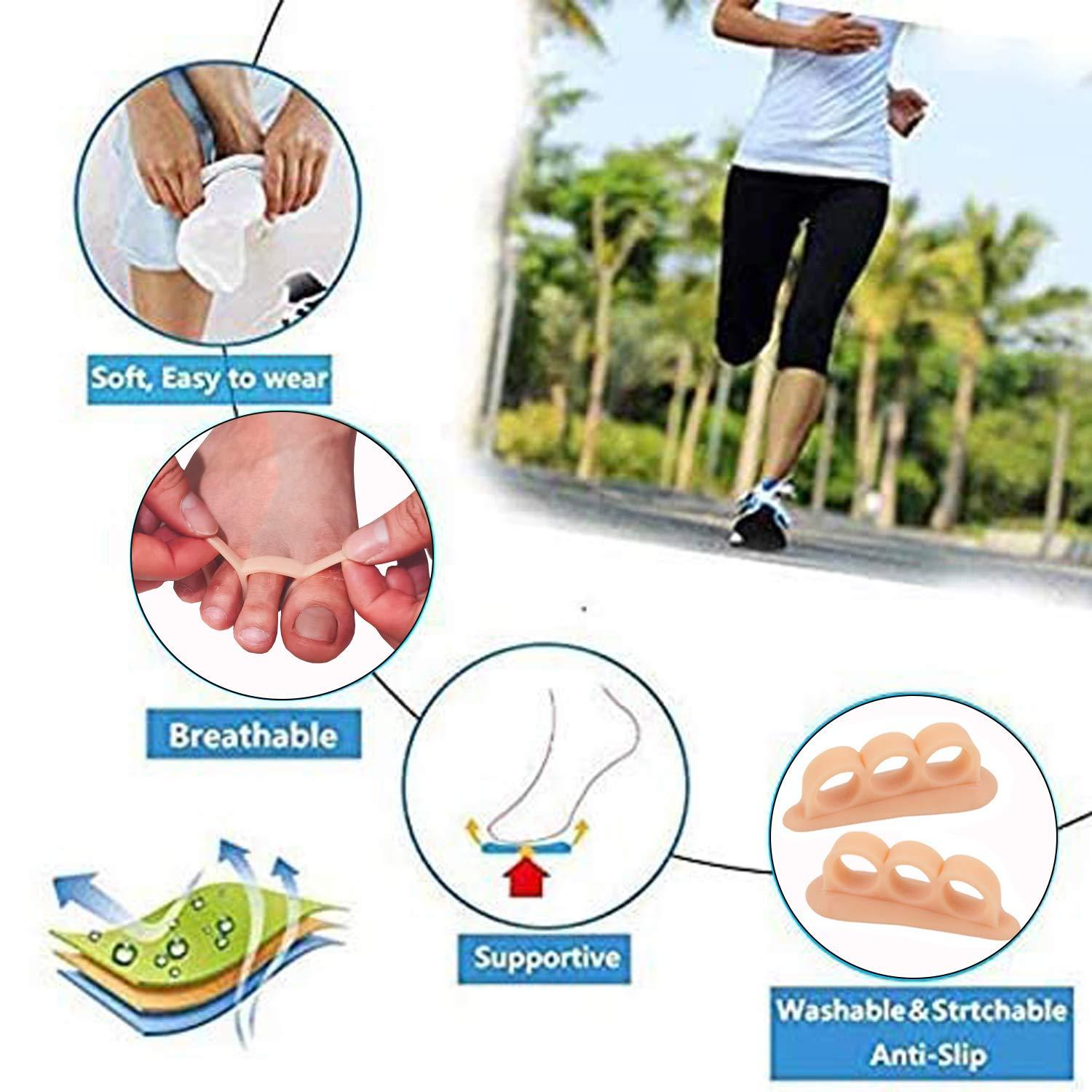 Mcvcoyh Mcvcoyh Gel Hammer Toe Crests Pads x 10 Pcs Silicone Toe Cushion Support for Hammer Toe, Overlapping Toes, Curled Toe-3 Loops