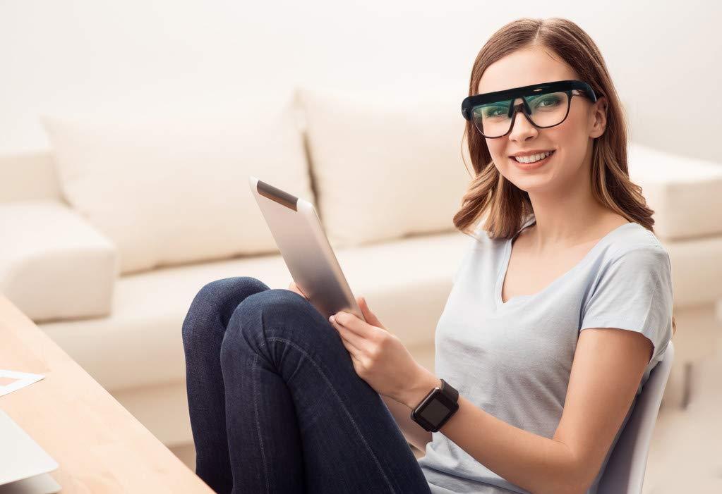 PEGASI PEGASI 2 - Sad Light Therapy Glasses, Improve Your Sleep Quality in 7 Days, Feather-Light Black