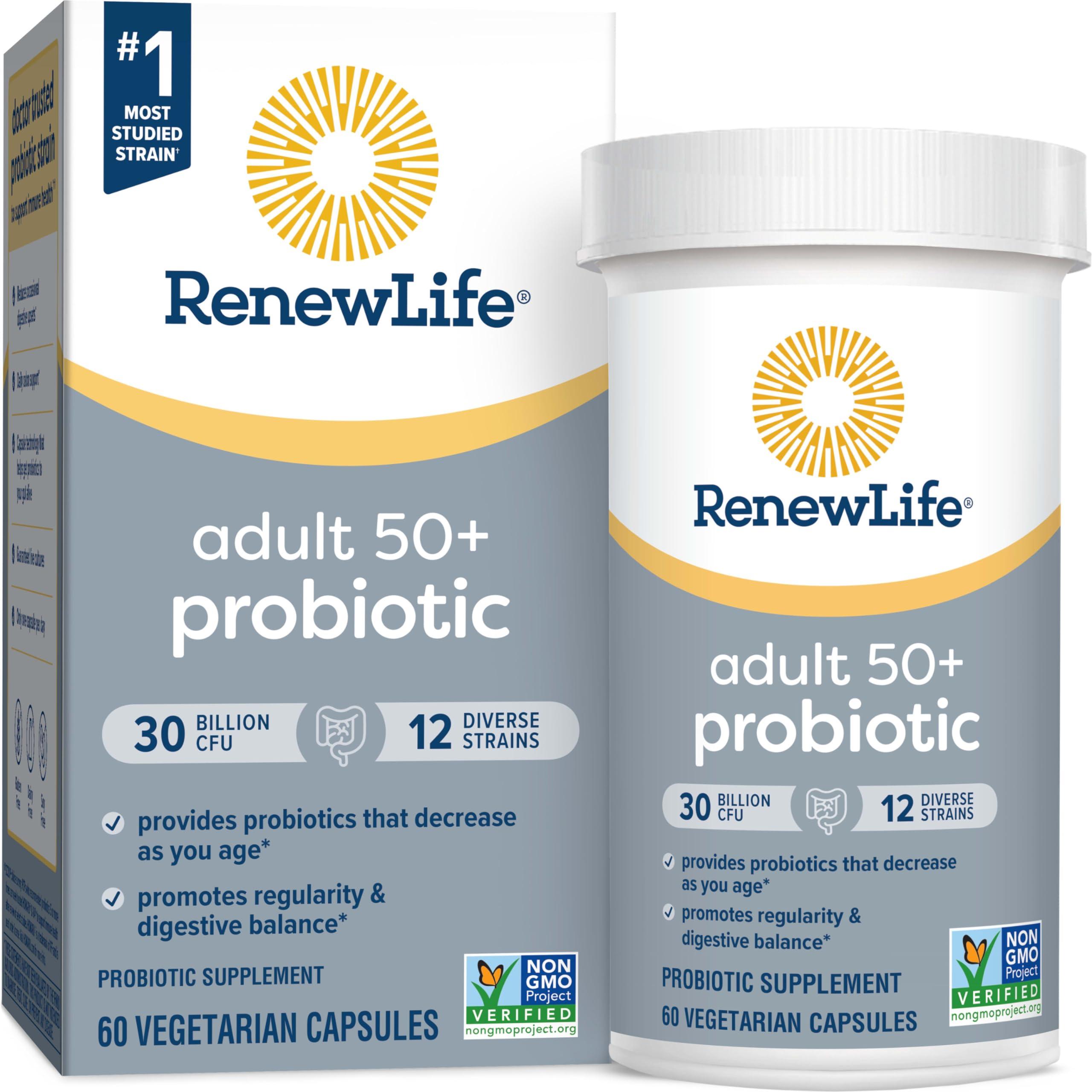 Renew Life Ultimate Flora Senior Formula 30 Billion 60 VegiCaps