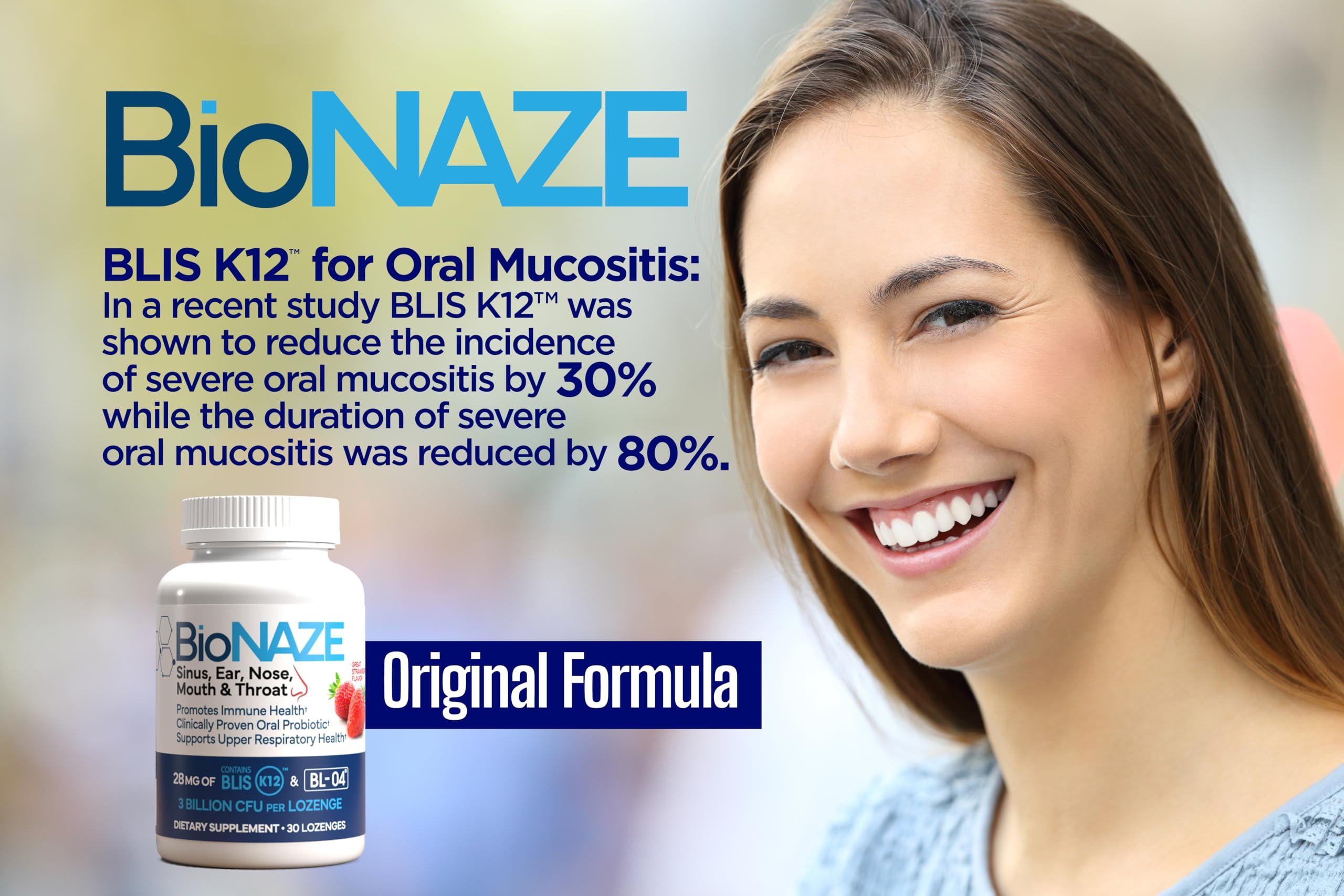 Bionaze Probiotics Bionaze Oral Sinus Probiotic w/BLIS K12 & BL-04 for Sinus, Throat, Ear, Nose, Mouth, Teeth and Gums. Clinically Proven Strains to Improve Overall Health and Breath (2 Pack)