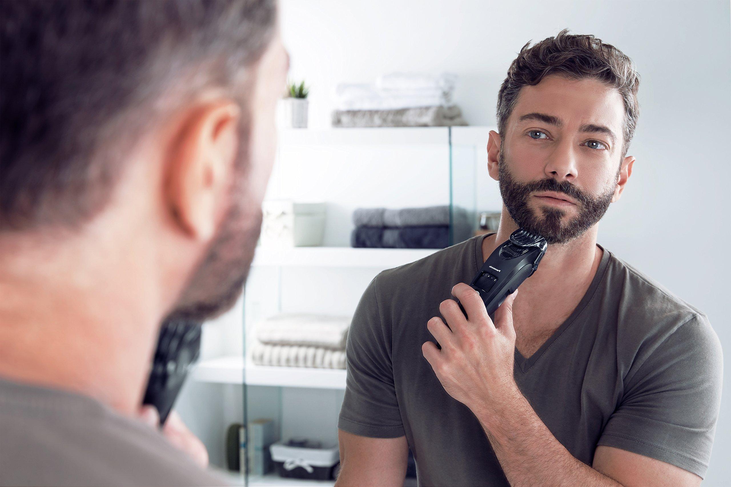Panasonic Panasonic ER-SB40 Wet & Dry Electric Beard Trimmer for Men with 20 Cutting Lengths, UK 3 Pin Plug