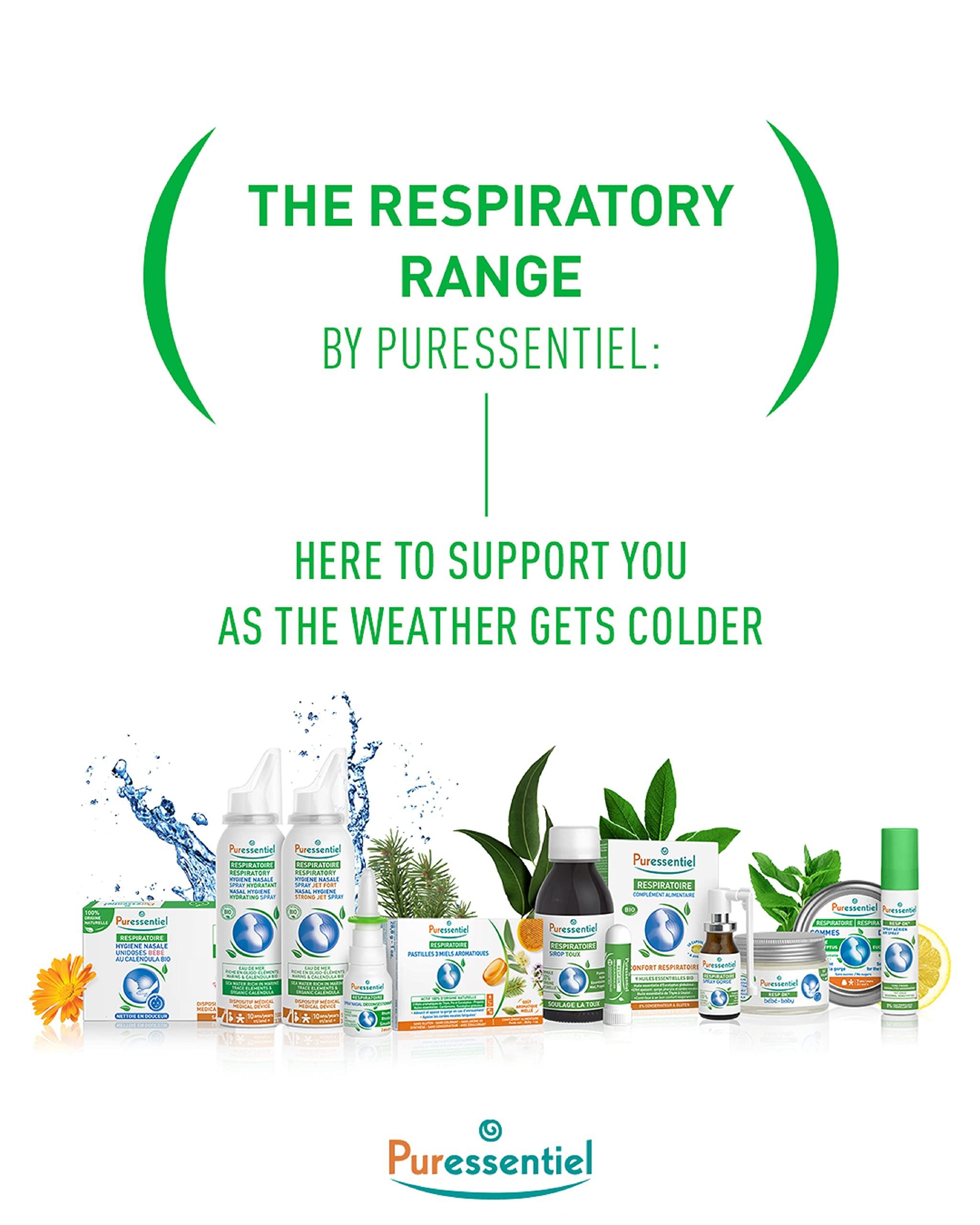 Puressentiel Puressentiel Respiratory Cough Syrup 125ml - Cough Relief For All Coughs + Cold & Flu - Chesty Cough, Mucus Cough - 100% Natural Origin Medical Device - Essential Oils & Honey - For Children Aged 12+