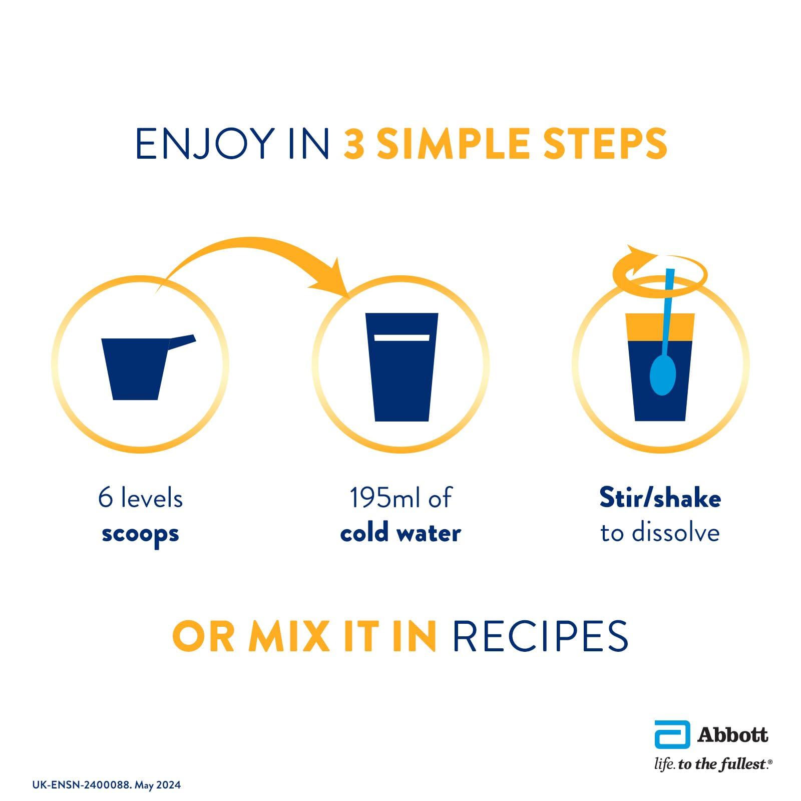 NutriVigor Ensure NutriVigor Nutritional Shake Vanilla Flavour 850g Food Supplement with Protein, HMB & 27 Vitamins & Minerals Supports Strength, Energy & Immunity With Vitamin D, C & B