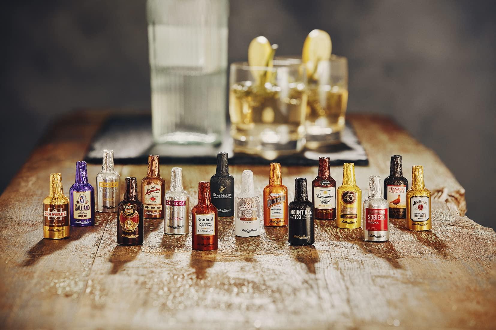 Anthon Berg Anthon Berg - Chocolate Liqueurs - Famous Liqueur Brands - 64 bottles 1000g - With a Delicious Liquid Filling