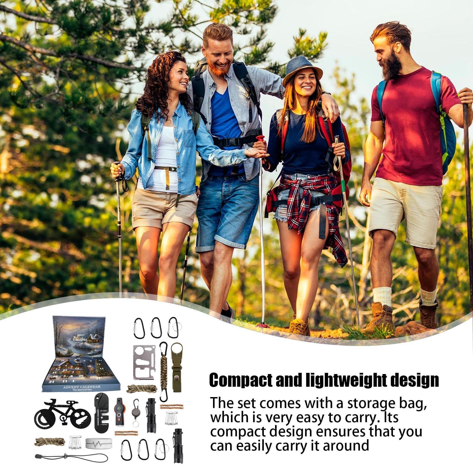 HIMS HIMS 2024 Advent Calendar, with Mens Survival Kit, Tool Christmas Calendar for Adults, Teenagers, D