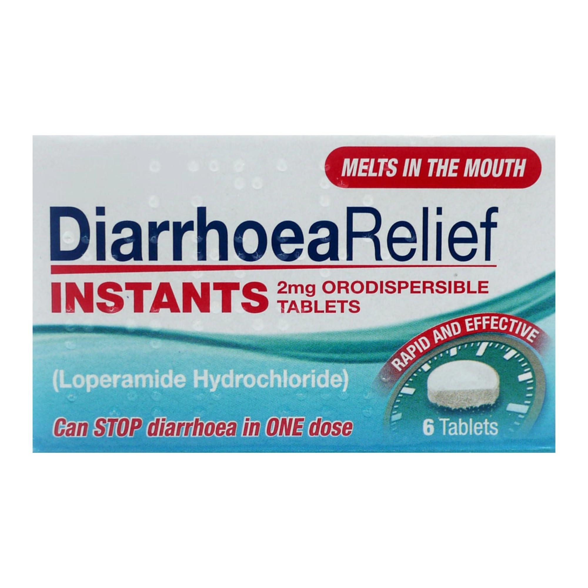 Wilosc Instant Anti Diarrhea Tablets for Adults - 4 x 6s (24) Bundle with a Wilosc Stool Chart