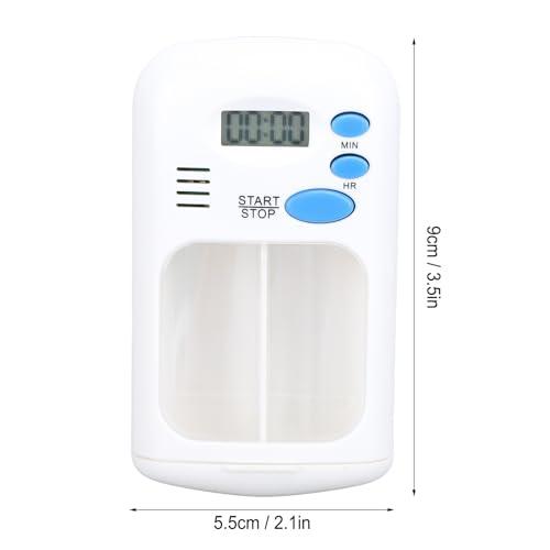 Fockety Automatic Pill Dispenser, Medication Dispenser with Alarm Sound Alerts, LCD Display Electronic Pill Dispenser, Portable Pill Reminder for Medicines, Supplements and Vitamins