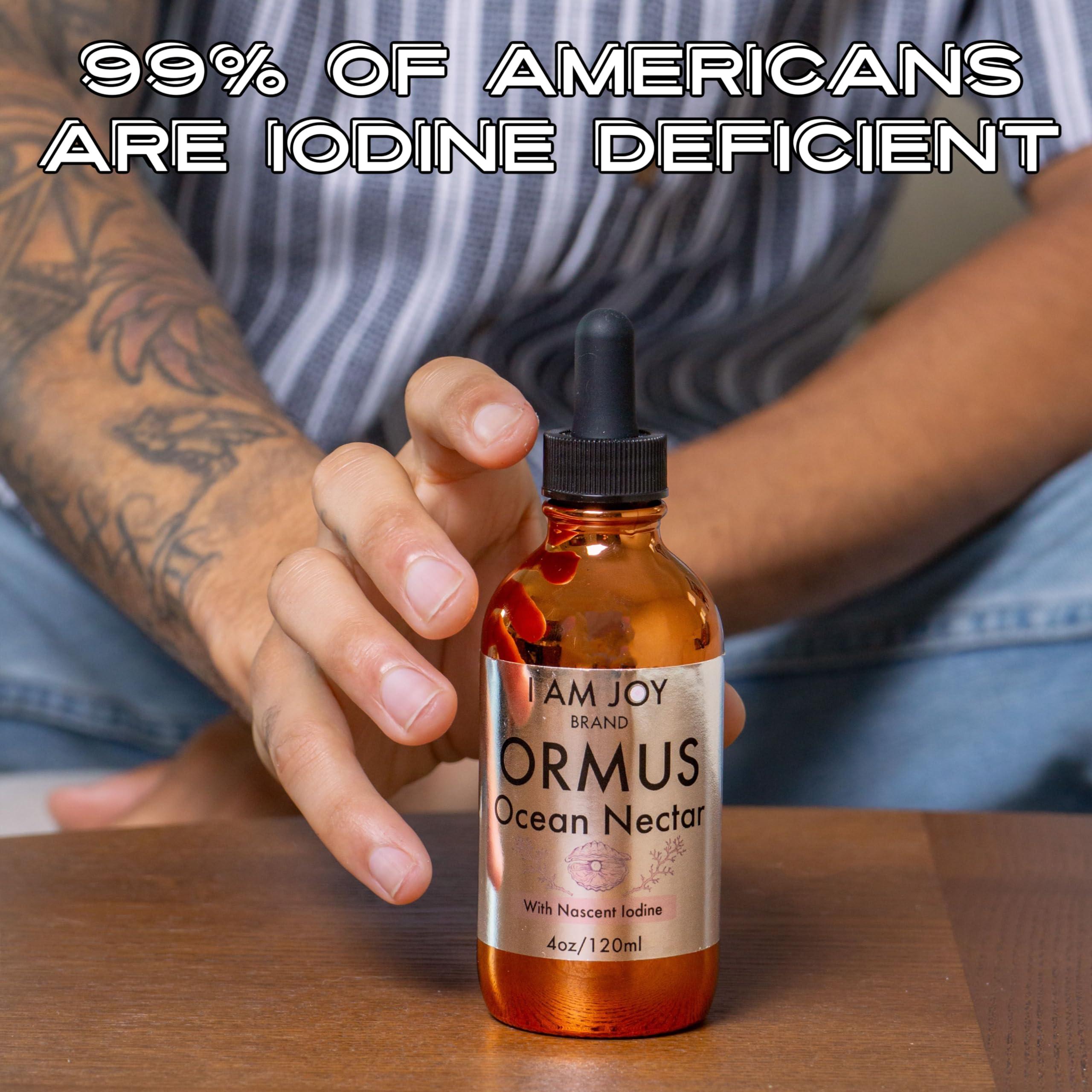 I Am Joy co. I Am Joy co. Ormus Ocean Nectar Monoatomic Gold with Iodine Designed to Decalcify The Pineal Gland, Support Thyroid and Increase Feelings of Alertness, Clarity of Thought and Energy 4oz