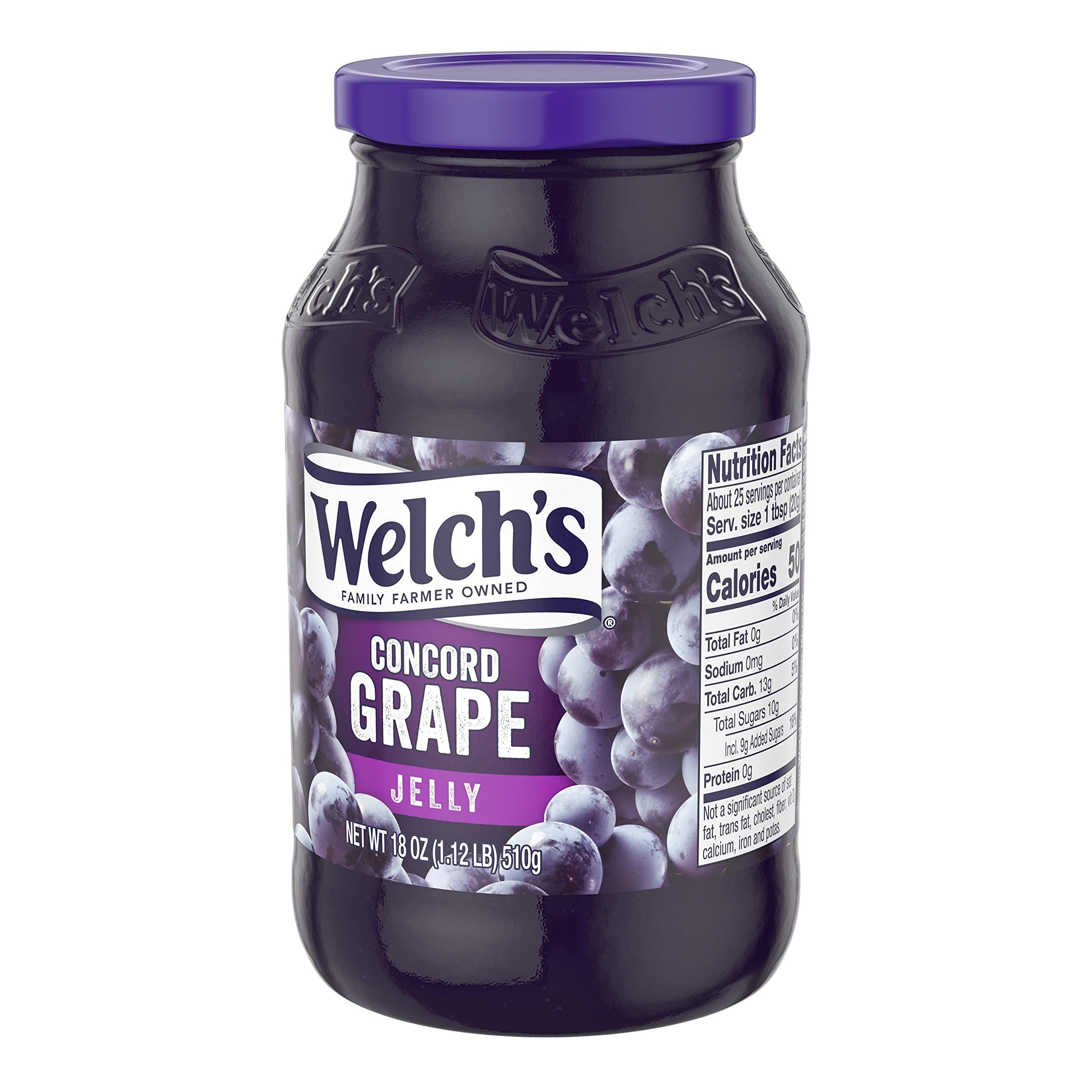 Welch\'s Welch\'s Grape Jelly 510 g (Pack of 6)
