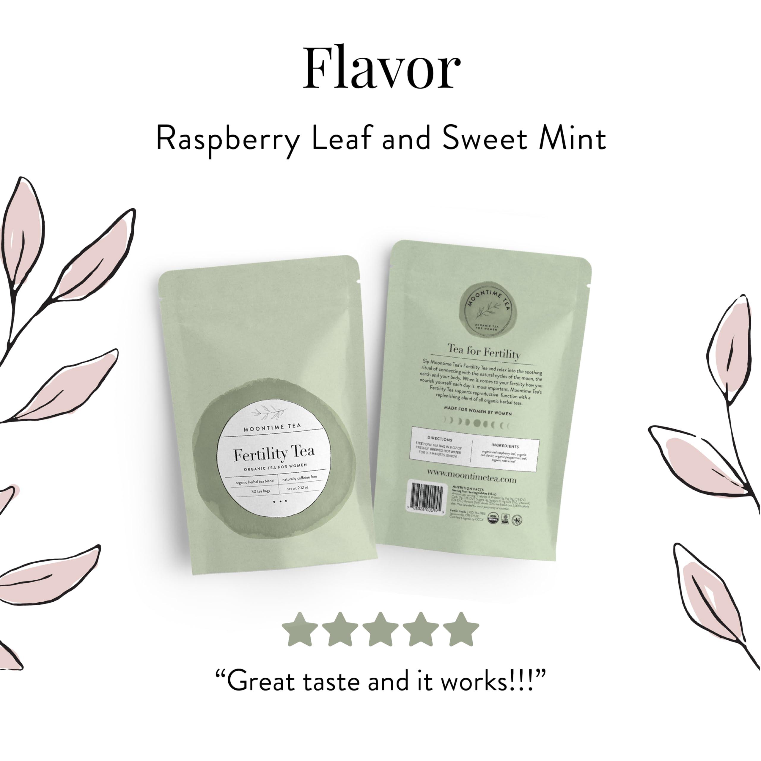 Moontime Tea Organic Fertility Tea, 30 Tea bags