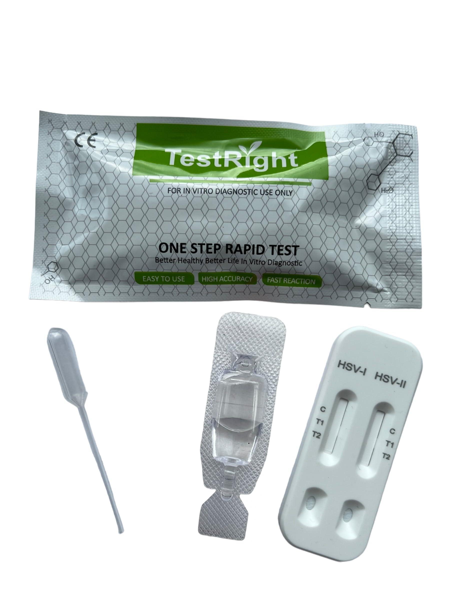 MediMad Herpes Blood Test Kit Oral & Genital Simplex Virus Dual Panel HSV 1 & 2 STI CE