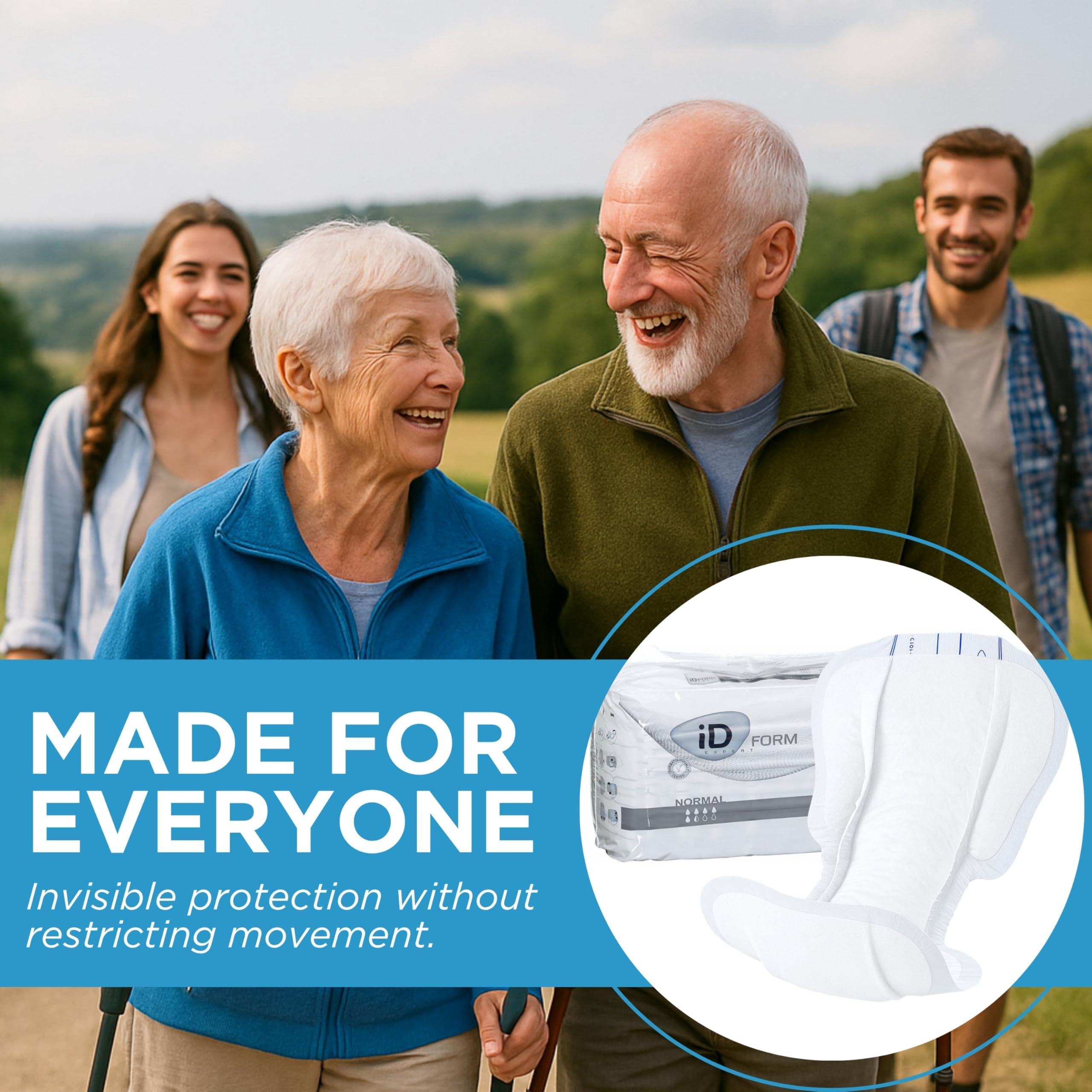 iD Expert iD Expert Form Disposable Incontinence Pad  Super Absorbent, Discreet Design, Anti Leak Protection, Wetness Indicator, Odour Control, Women & Men, Adult Nappies, 2900ml, 21 Pads