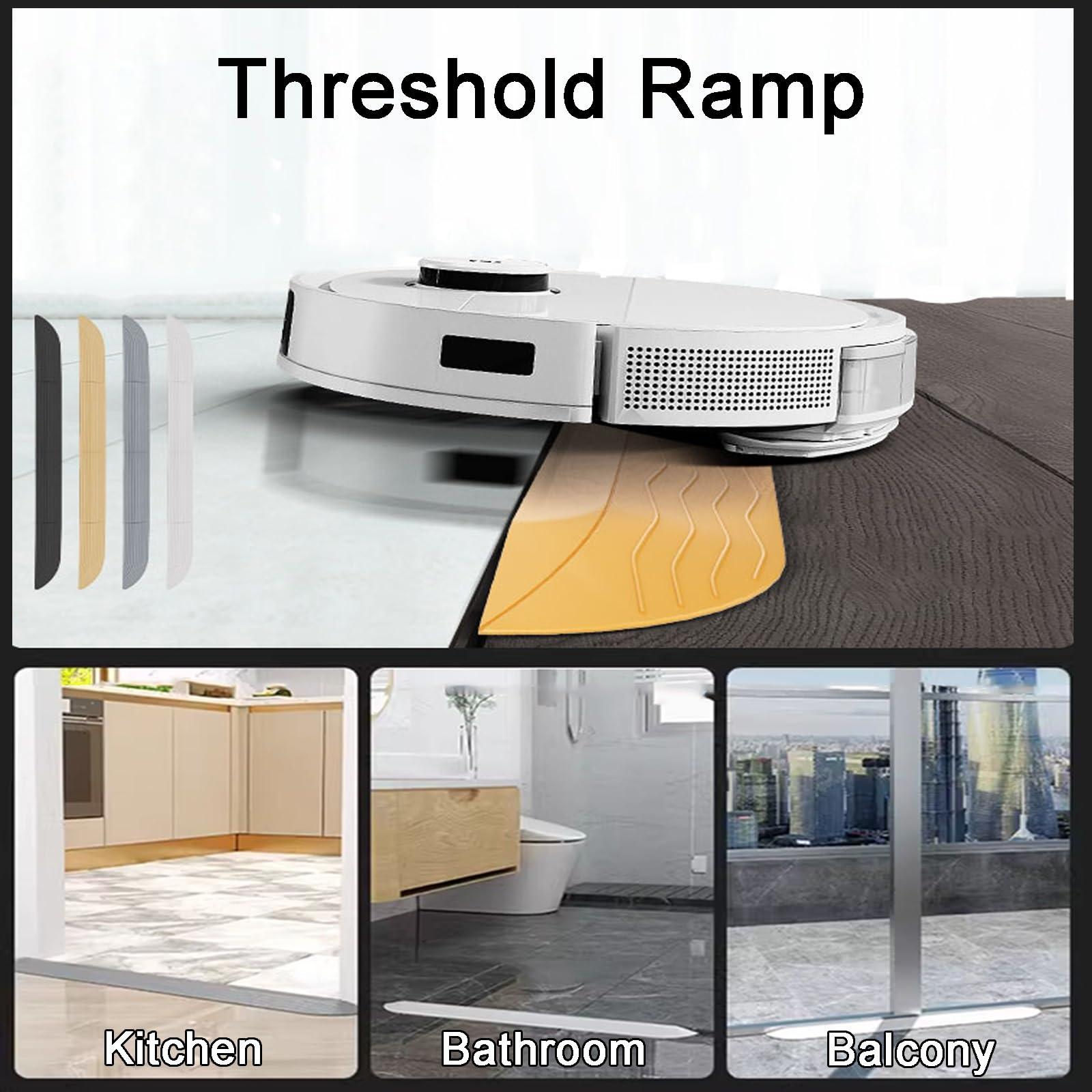 YLLSMGS YLLSMGS Threshold Ramp Step Ramp Curb Ramp Transitions Self Adhesive Snap-on Wheelchairs Portable Ramps for Indoor Doorways(Yellow,58 * 9 * 2cm)