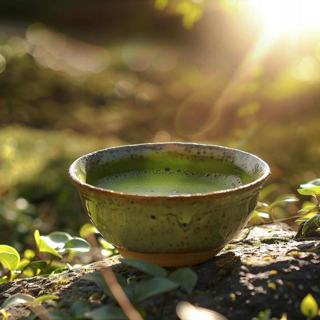 Royal Brand Royal Brand Matcha Set 100 g Organic Matcha Powder and Matcha Broom in Gift Box with Cute Cat Matcha Tea Powder Organic Original Green Tea from Japan Japanese Ideal for Drinking Green Tea for Latte
