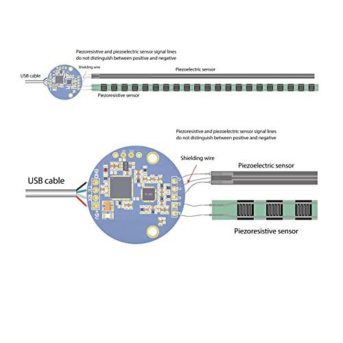 Fockety Sleep, Realtime Response No Delay Non Contact Acquisition Heart Rate Respiration Rate Sleep Tracking Pad Rollable Lightweight Sleep Sensor Pad for Hospitals, Bedrooms
