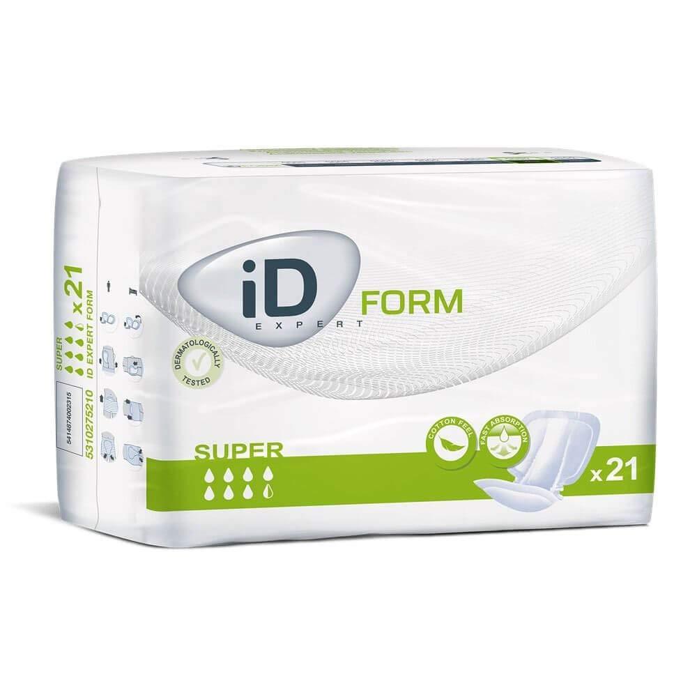 iD Euron ID Expert Form Shaped Incontinence Pads (Anti Leak Cuffs) - Super (21)