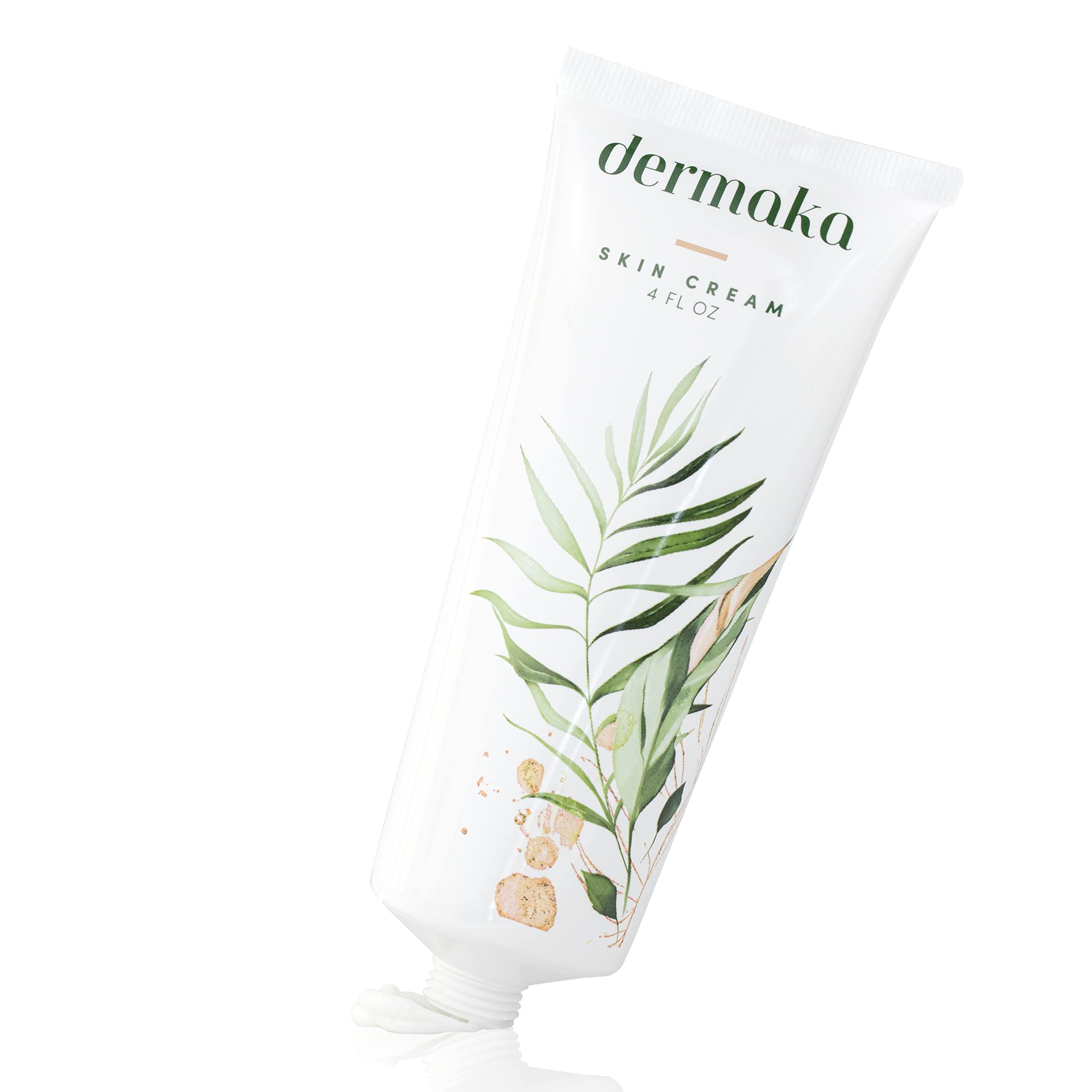 Dermaka Dermaka All Natural Face Cream for Scar Removal - Plant-Based with Vitamins K and C, 2 oz. - Extra Strength Bruise Cream - Moisturizing Lotion for Varicose Veins and Post Surgical Scar Treatment