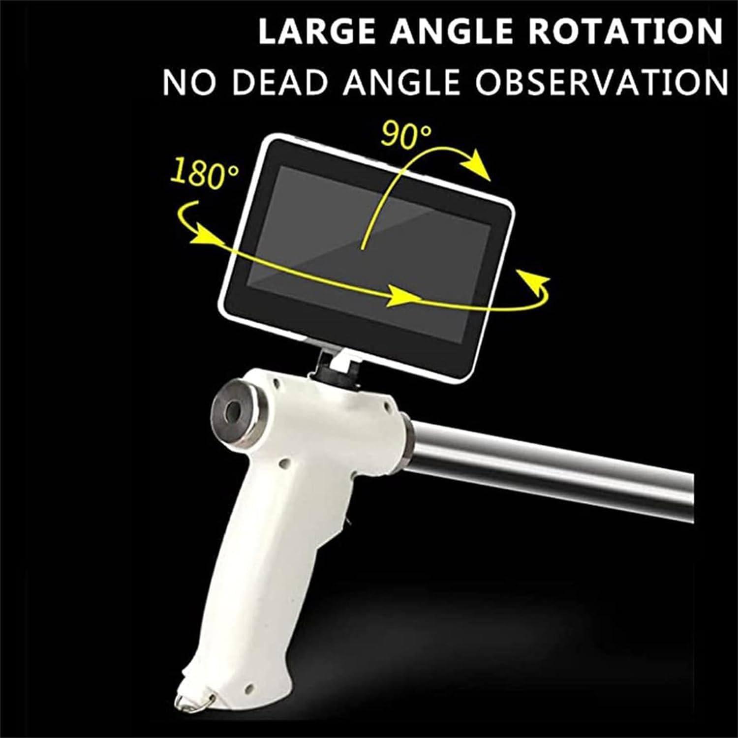 GTANND Artificial Insemination Gun, Cow Visual Endoscope Breeding Kit, With Photo/Videos/Playback Function, 4.3 Inch Camera Rotatable Screen,For Cattle