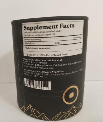 Better Alt Better Alt Pure Himalayan Shilajit Resin High Potency Gold Grade for Men & Women| 75 Servings for Energy Boost & Immune Support, 75%+ Fulvic Acid, with Lab Test Report,400mg