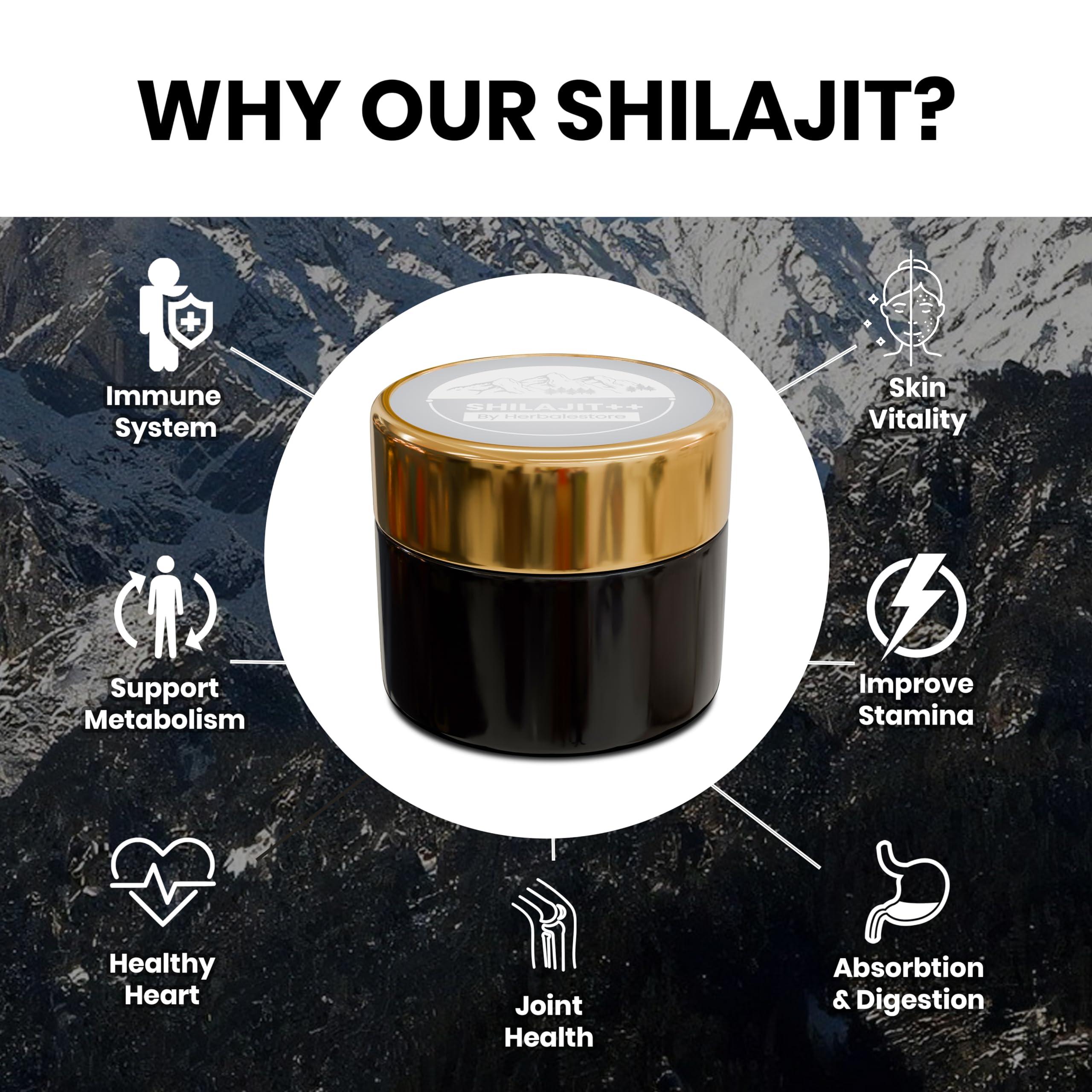 Shilajit++ Shilajit++ Pure Himalayan Shilajit, HACCP Certified 30g Gold Grade 100% Shilajit Resin with Fulvic Acid & 85+ Trace Minerals Complex for Energy & Over All Well=Beign(30 Gram)