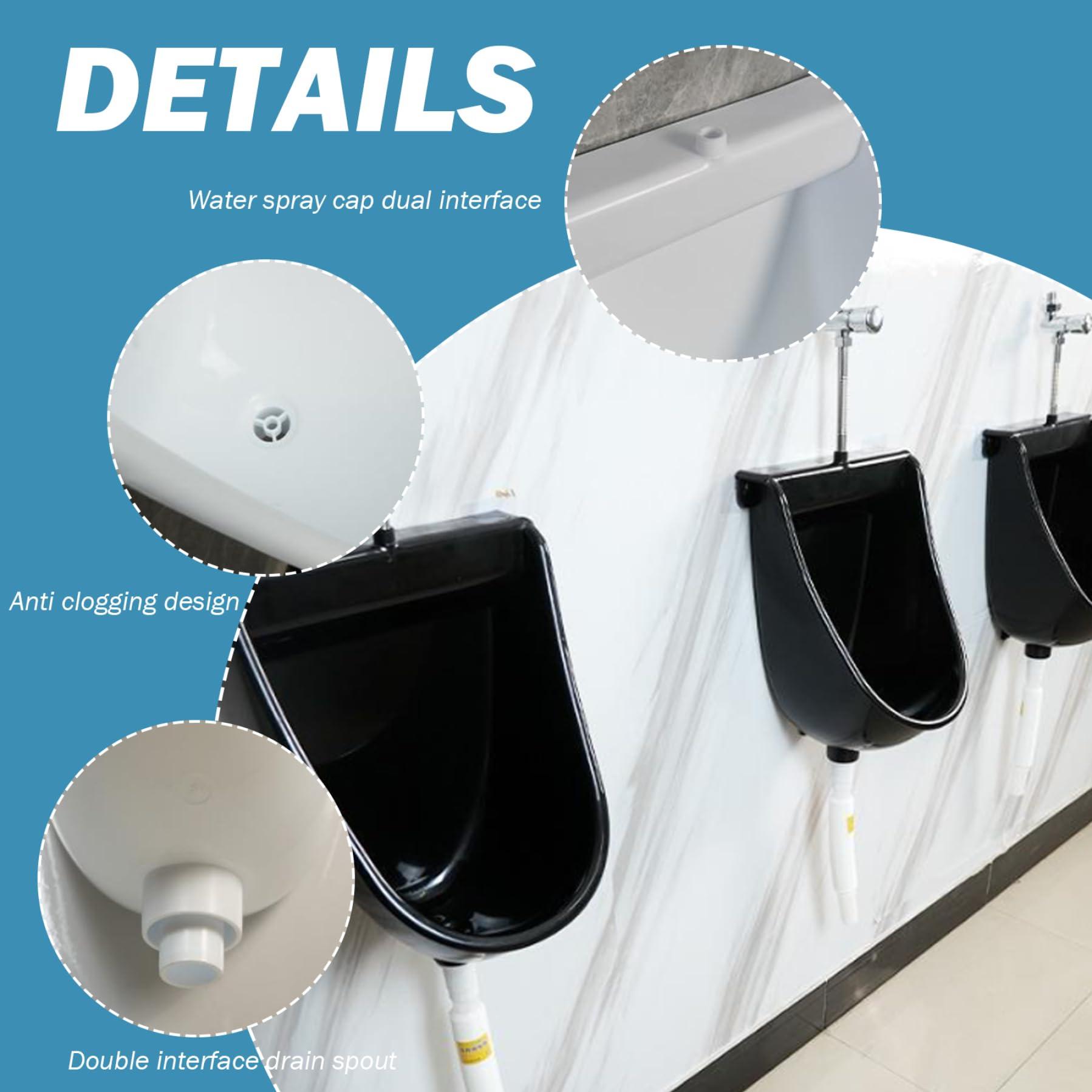 XJKLBYQ XJKLBYQ Waterless Urinal with Hose,UV Resistant Outside Urinal,PP Plastic Urinal,Garage Urinal,Anti-clogging Wall Mount Outdoor Toilet for Backyard Garage