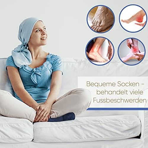 ICEHOF ICEHOF Cooling Socks with 4 Ice Packs - Gentle Fabric / 1 Pair with Cooling Pads Gel Cold Therapy for Feet Toes for Chemo Therapy Rheumatism Cold Socks Chemo - Size S