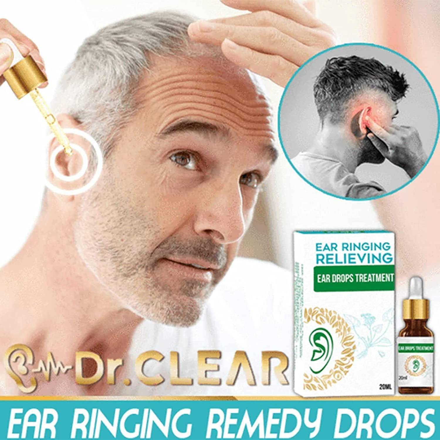 Anshka Organic Ear Ringing Remedy Drops,Ear Drops to Help Stop Ringing in The Ears,Tinnitus Relief,Noises in Ears,Pain,and Discomfort,Relieves Ear Aches,Swimmer's Ear (3pcs)