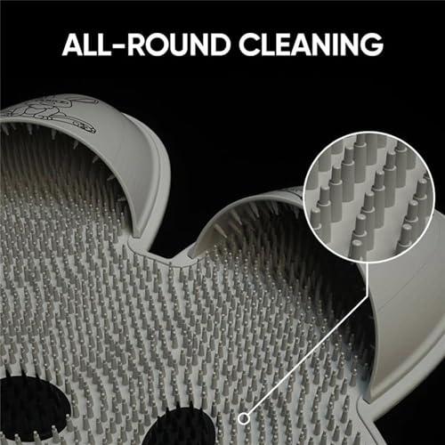 NaHibu Rabbit Foot Rubbing Artifact,Rabbit Silicone Foot Massage Mats,Silicone Rabbit Foot Rubbing Artifact, Bathroom Massage Non-Slip Carpet, Bathroom Foot Shower Mat