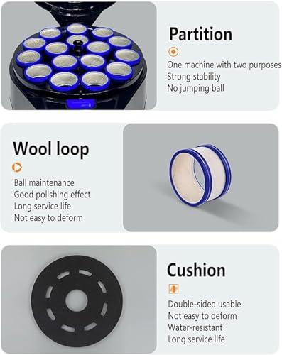WESLNN WESLNN Billiard Ball Polishing Cleaning Machine, Electronic Ball Clean Machine, 16 Balls Snooker Clean Washing Automatic Pool Ball Cleaner for Chess and Card Entertainment.