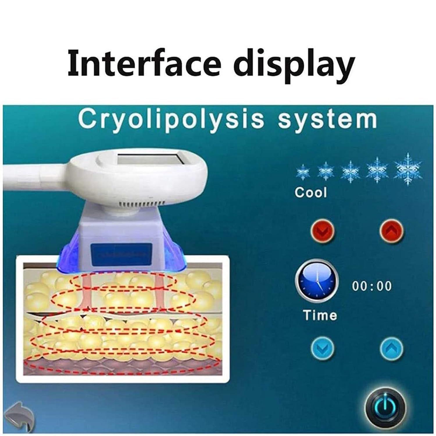 LZDOYY LZDOYY Cryolipolysis Machine Fat Freezing Machine Fat Freezing Treatment Freezing Lipolysis Machine Fat Freezing Slimming Beauty Machine To Lose Weight Burn Fat Slimming Body Sculpting,220V