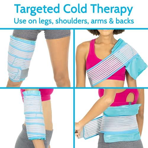 Arctic Flex Arctic Flex Reusable Gel Ice Pack - Cold Therapy Ice Bag - Medical Freezer Pad - Hot/Heated Compress Wrap for Knee, Shoulder, Back and Ankle - Flexible, Soft & Instant