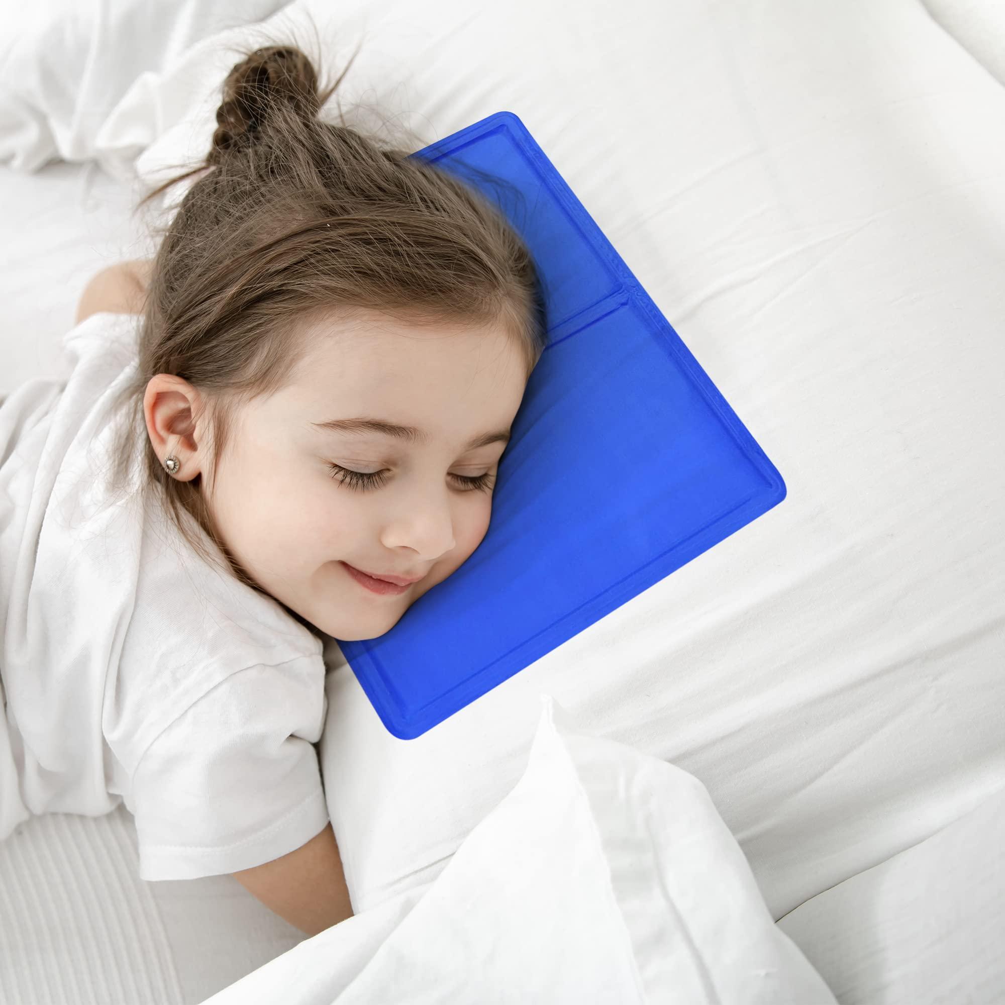 ShopHut ShopHut Cooling Pillow Pads with Magic Gel Cushion can be placed on Pillows, Mattress, Under feet, Car Seat for Headache, Fever, Night Sweats & Cool Pillows Sleeping [40 x 30 cm] (Pack of 1)