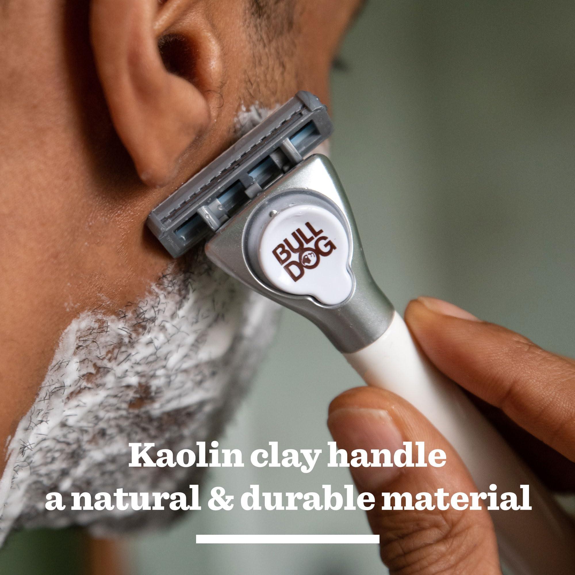 BULLDOG BULLDOG Skincare - Sensitive Ceramic Razor Multipack Smooth Glide Razor Handle Plus 9 Blade Refills for Men