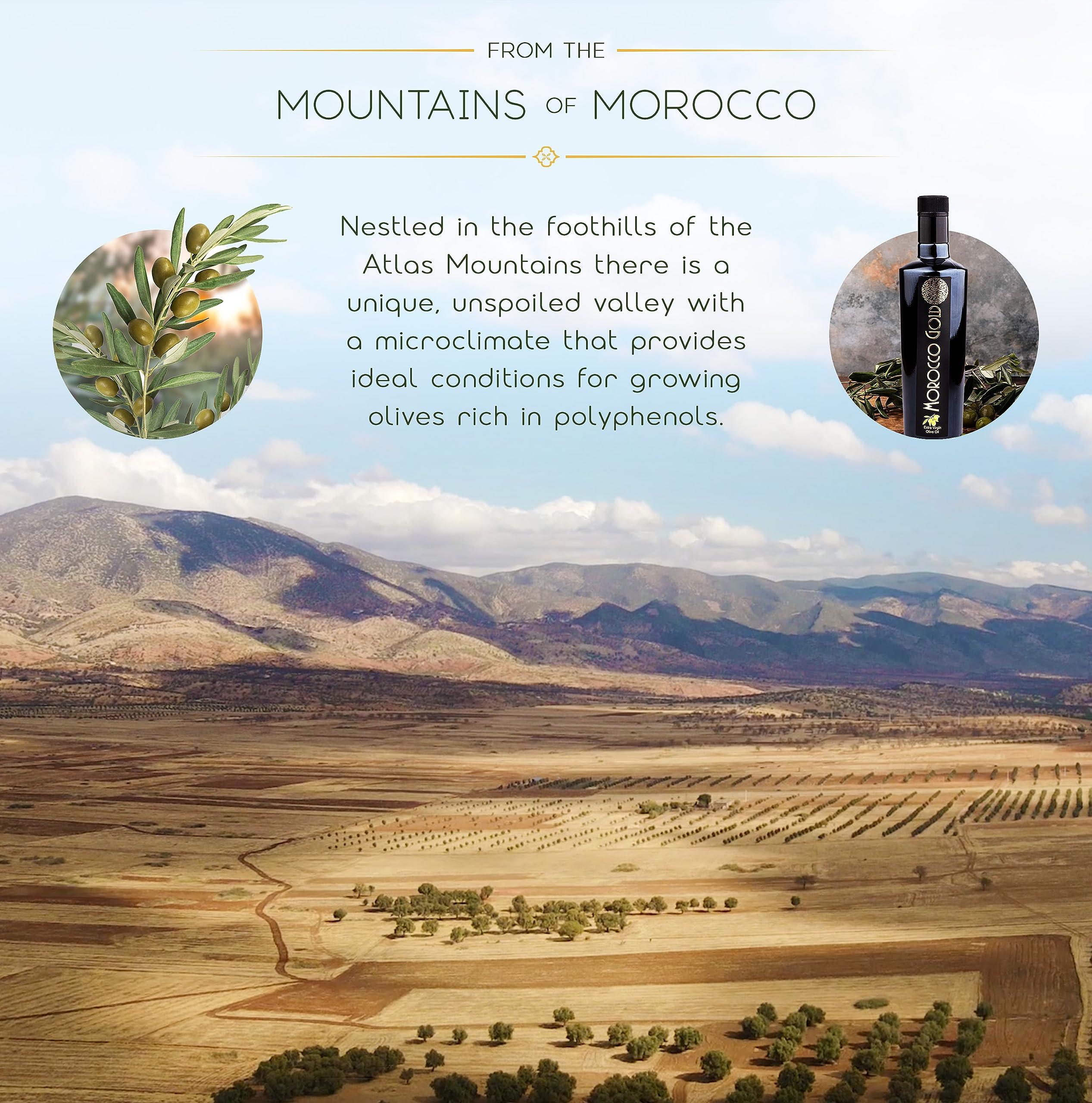 Morocco Gold Morocco Gold Single Estate Extra Virgin Olive Oil - Unfiltered, Unblended. High in Polyphenols. Pure and natural. 500ml