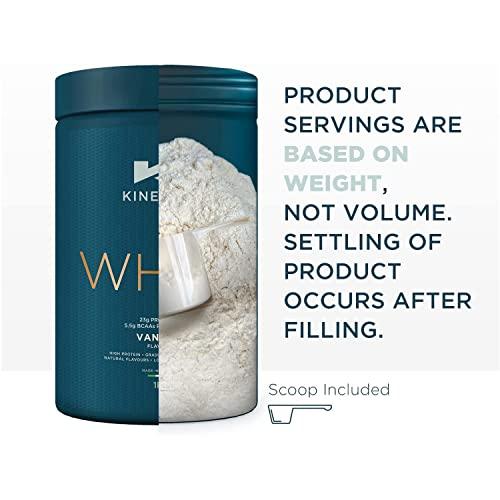 Kinetica Kinetica Strawberry Whey Protein Powder | 4.5kg | 23g Protein per Serving | 150 Servings | Sourced from EU Grass-Fed Cows | Superior Mixability & Taste