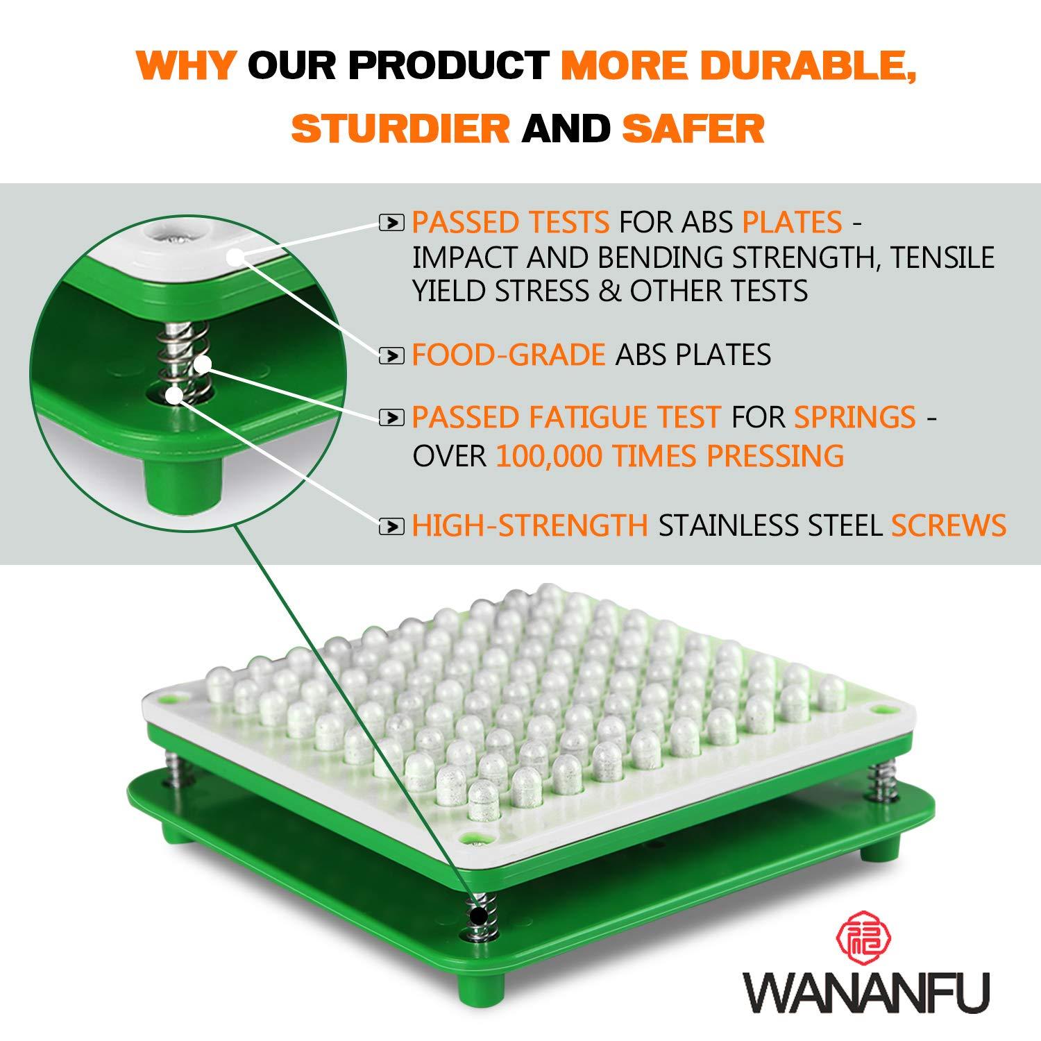 wananfu WANANFU Capsule Filling Machine for Size 000 Empty Capsules Vegetarian or Gelatin, Detailed Instructions and Spoon Included