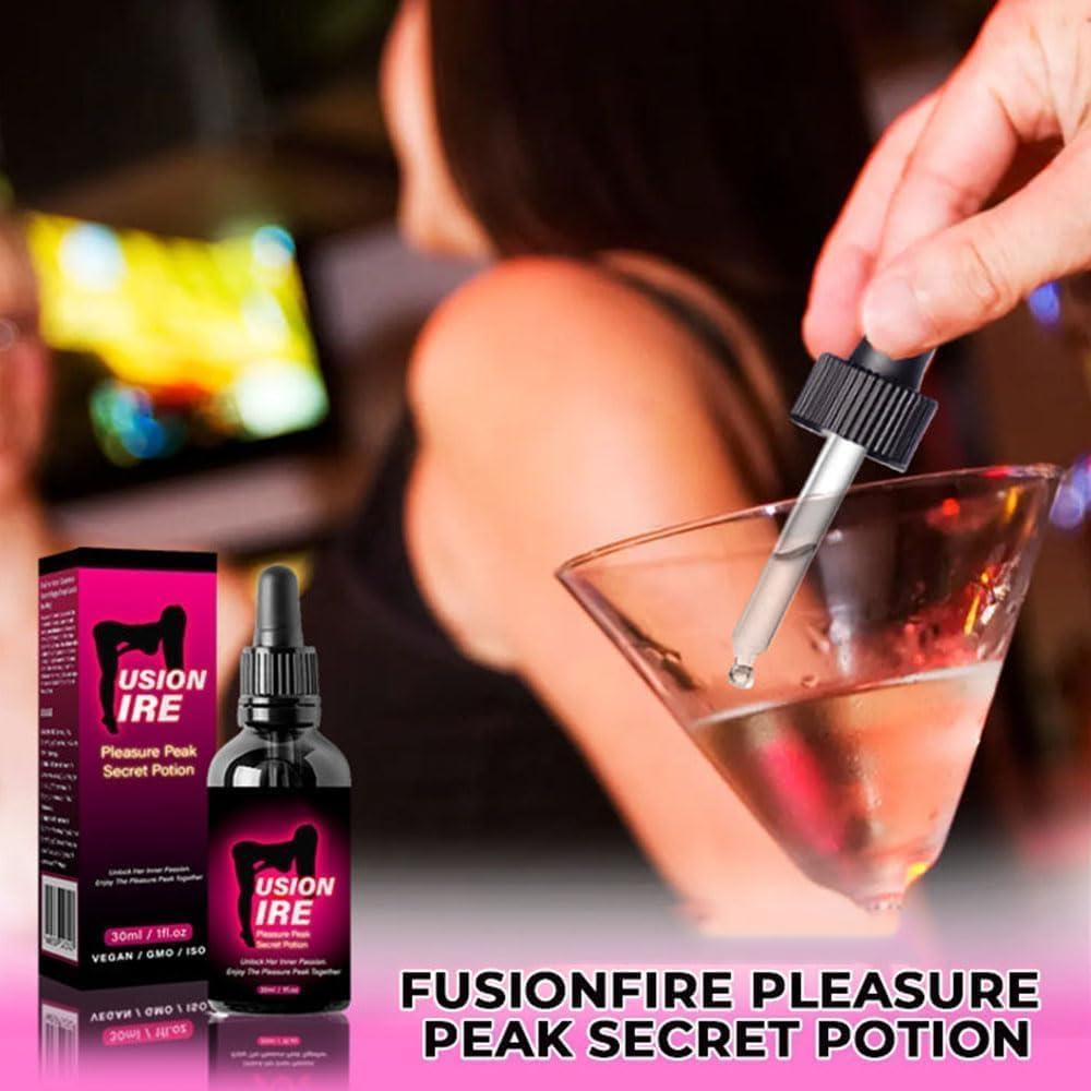Endyniner FusionFire Pleasure Peak Secret Potion - Secret Happy Drops, Happy Hormones Drops for Women, Pleasurepeak Oral Drops, Enhancing Sensitivity and Pleasure, DesireFusion Passion Elixir (1pcs)