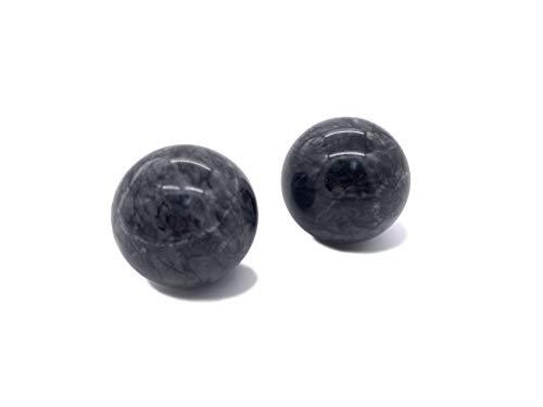 TaktZeit TaktZeit Chinese Exercise Balls Baoding Balls (Gray-Stone, 2.2Inches)
