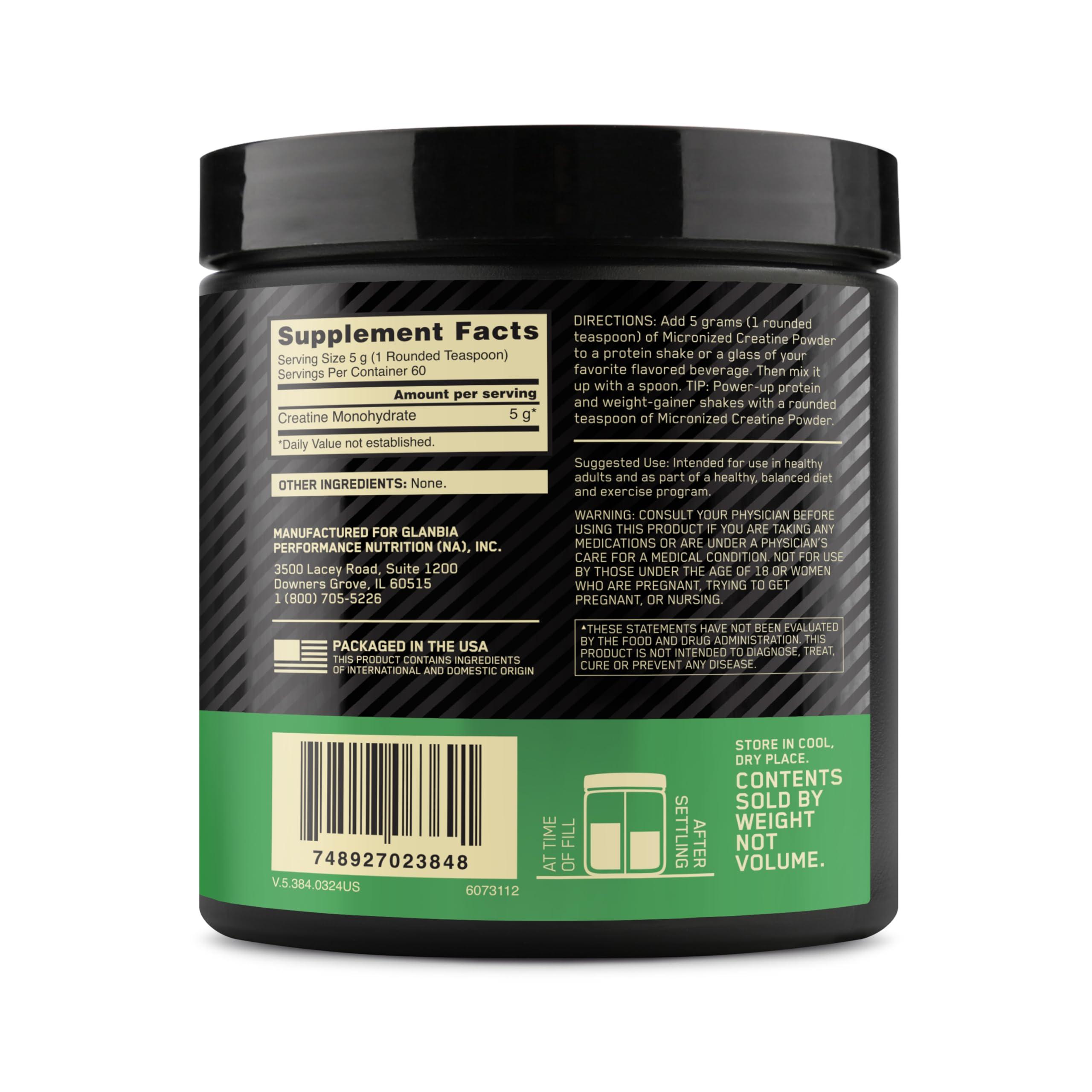 Optimum Nutrition Optimum Nutrition Micronized Creatine Powder 300 g