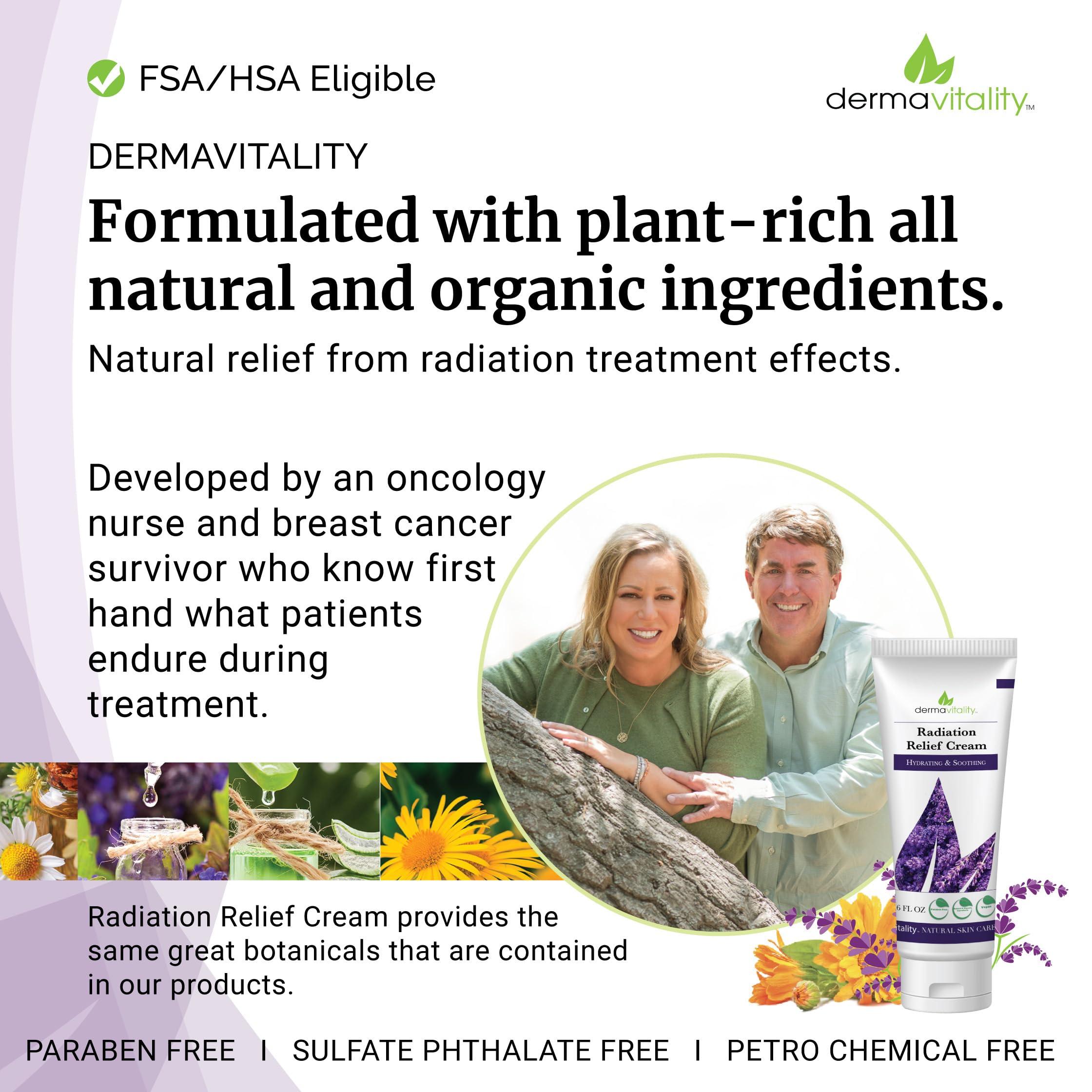 UltimateVitality UltimateVitality Radiation Burn Relief Cream 6 Ounces Cream for Radiation Patients, Natural, Organic, Paraben, Pthalate Free Calendula Based Cream - 6 Ounces (Lavender)