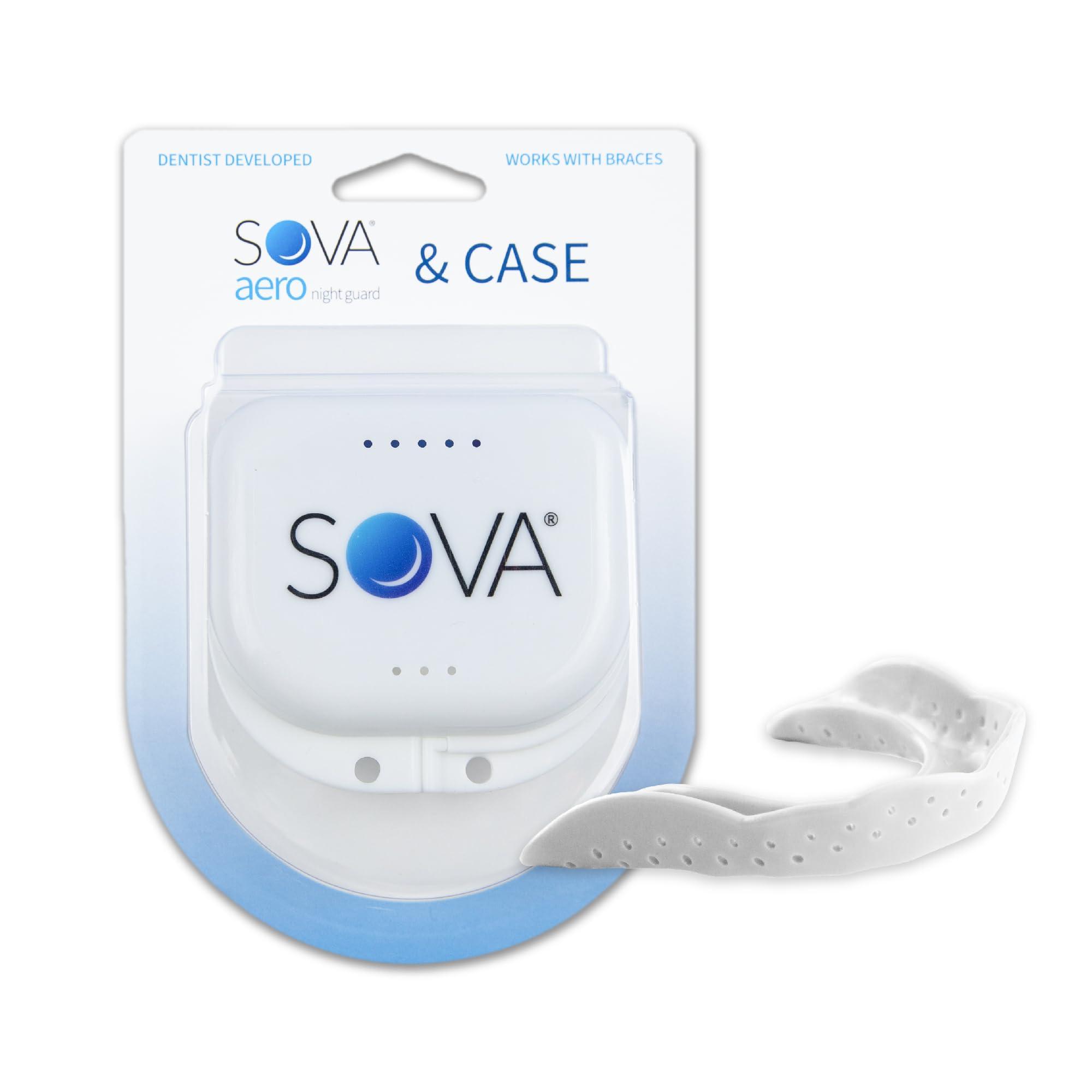 SOVA Sova Nightguard for Teeth Clenching, Grinding with Case Custom Fit Mouthguard Dental Night Guard Teeth Gum Shield for Grinding Teeth