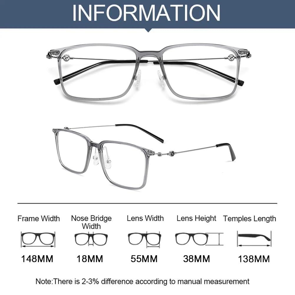FreshCart Basics Blue Light Blocking Computer Glasses for Men Women Anti Glare Fatigue Reading Glasses for Screens Games TV Phone Ebook,Gray,1.0 x