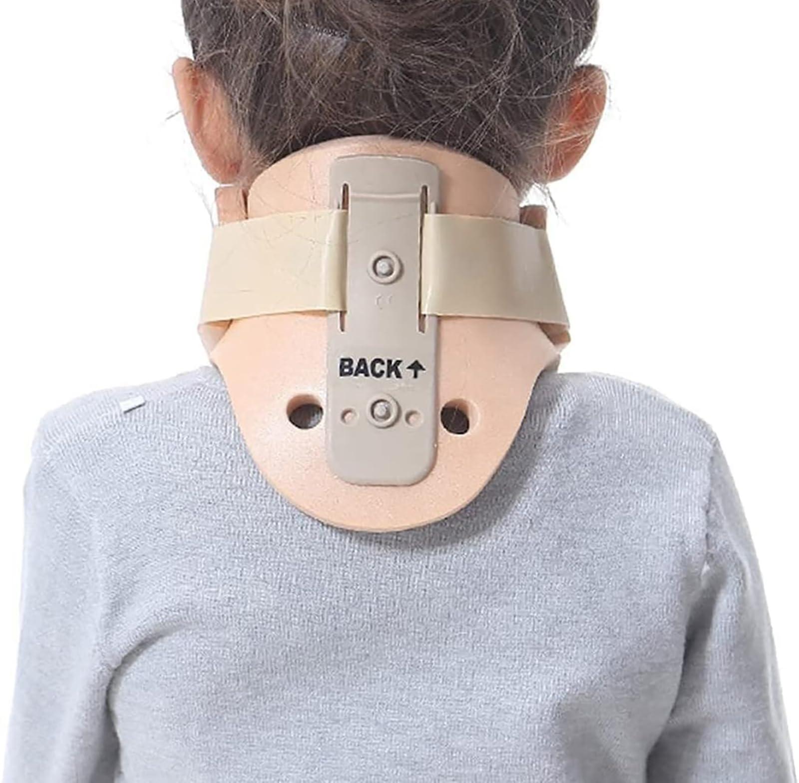 LMEIL Kids Neck Support Brace,Children\'s Neck Brace,Baby Torticollis Corrector,Front and Rear Vent Design,Relieve Neck Pain,Suitable for Postoperative Fixation and Joint Support