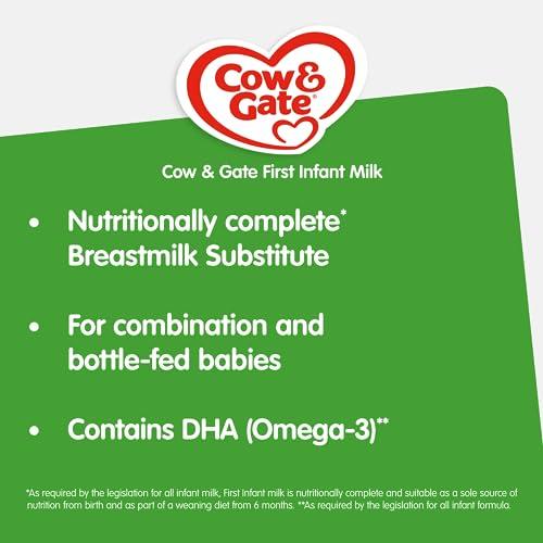 Cow & Gate Cow & Gate 1 First Infant Baby Milk Powder Formula, from Birth, 800g (Pack of 6)
