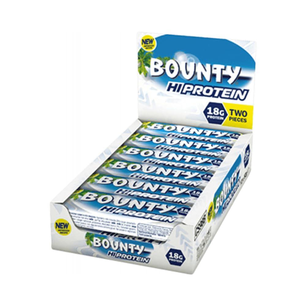 BOUNTY Bounty Hi Protein Bar (12 x 52g), High Protein Energy Snack with Milk Chocolate and Coconut, 18g Protein