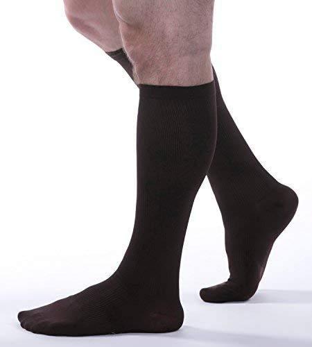 Allegro Compression Hosiery Allegro Men's 15-20 mmHg Essential 103 Ribbed Compression Support Socks