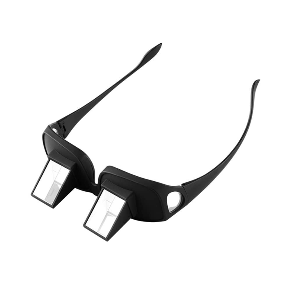 heeguosons Lazy Readers Glasses, Bed Prism Spectacles Horizontal Mirror Lazy Glasses Lazy Eye Glasses for Laying Down Reading, Watch TV, Play Phone Games in Bed