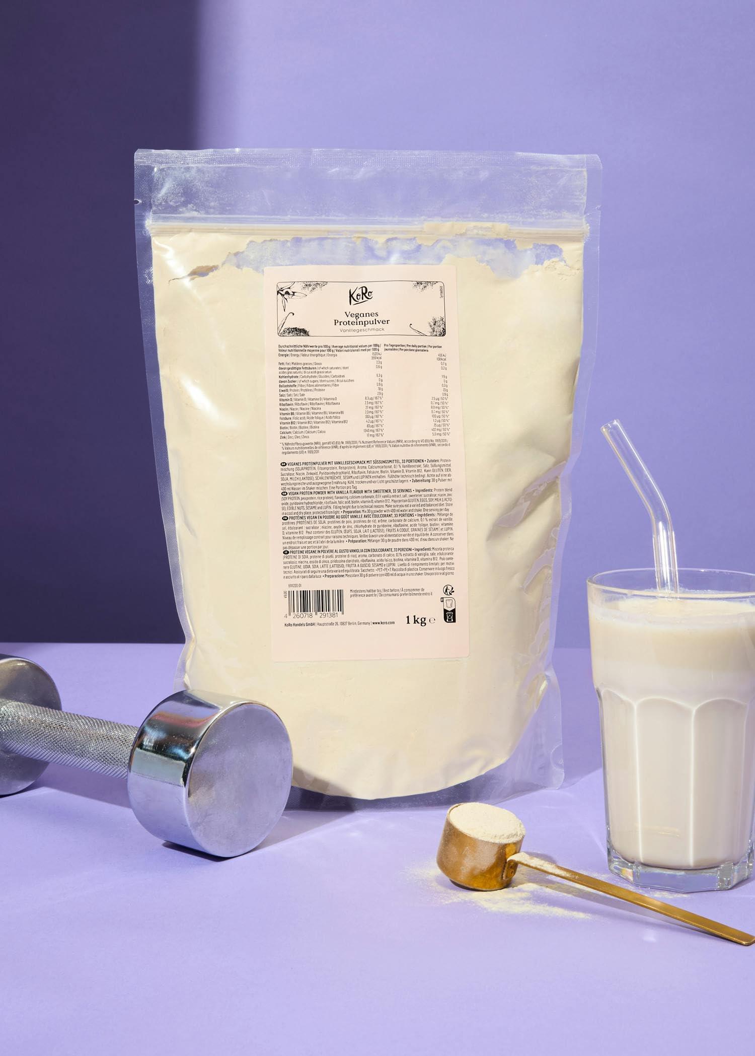 KoRo KoRo - Vegan Vanilla Flavoured Protein Powder 1kg