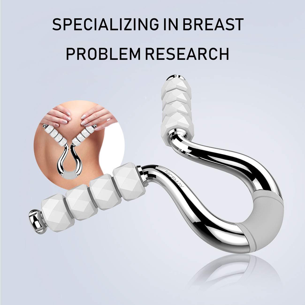 Lnobern ZhiLianZhao Professional Breast Enlargement Machine, Breasts Augmentation Massager with Fast Heat Conduction, Ice Massage, Adjustable Angle for Chest Care, Waist Relaxation