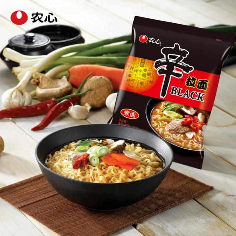 Nongshim Nongshim Shin Ramyun Black 130g Halal - Premium Ramen - Korean Spicy Instant Noodle (20, Shin Ramyun Black 130g)